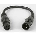 Accu Cable Accu Cable AC5PM3PFM 5 Pin Male XLR to 3 Pin Female XLR Turnaround AC5PM3PFM